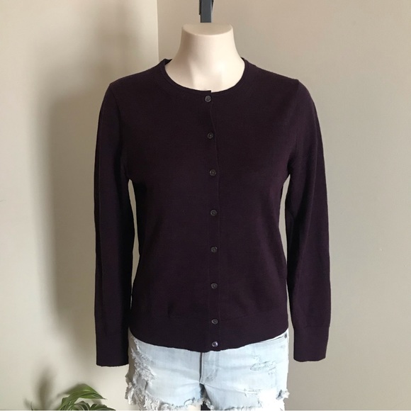 Banana Republic Sweaters - Banana Republic 100% Extra Fine Merino Wool Button Down Cardigan Sweater Medium